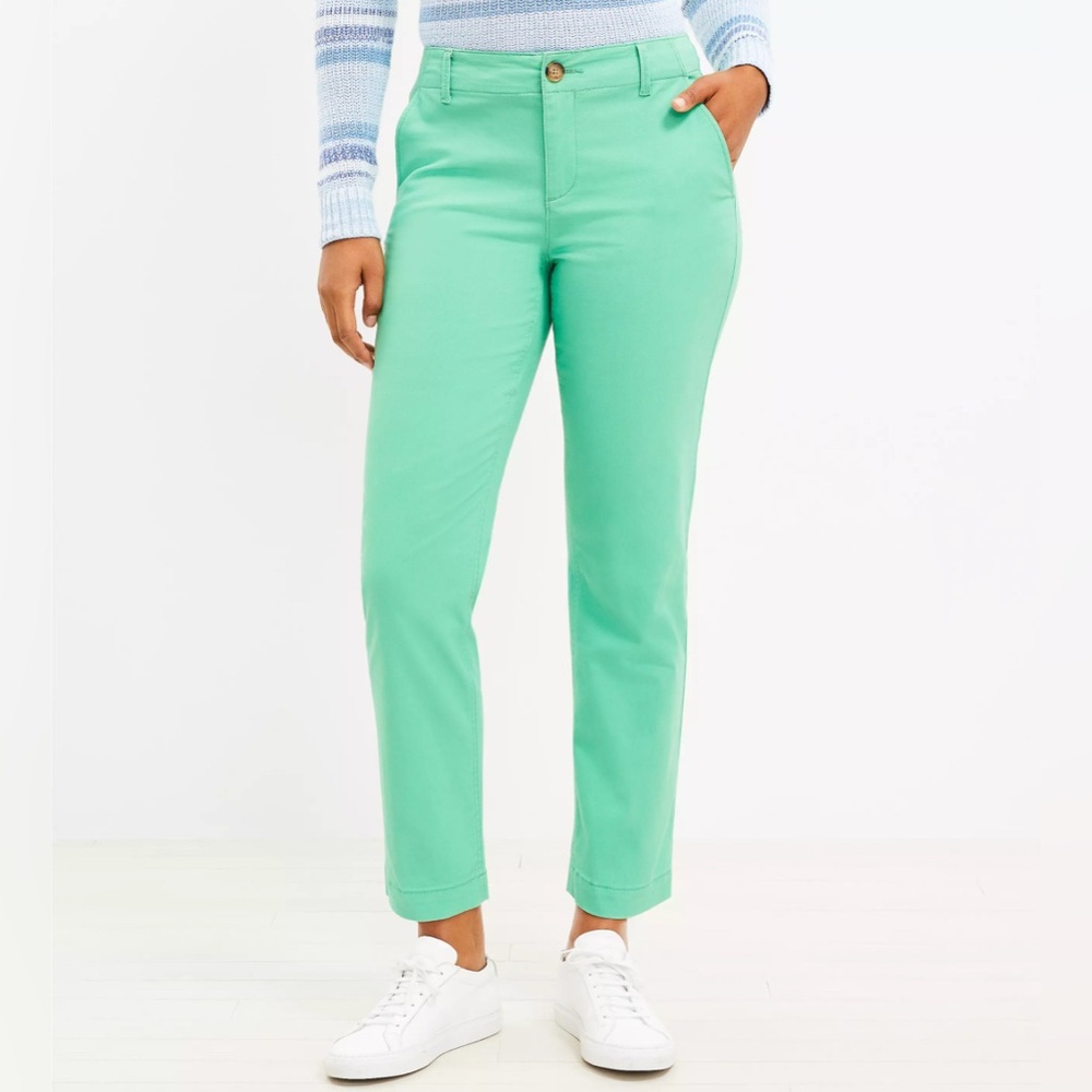 LOFT Mint Green Ankle Pants